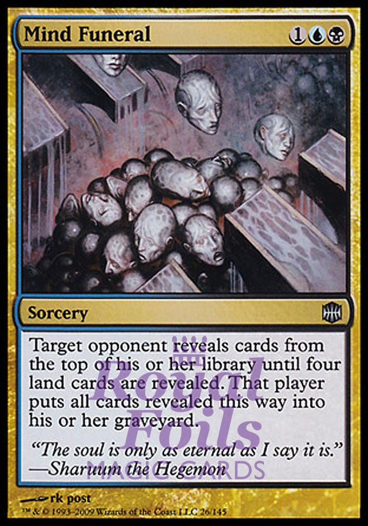 Mind Funeral 1x FOIL ARB MTG Alara Reborn Uncommon MINT blue black Mind Funeral 1x FOIL ARB MTG Alara Reborn Uncommon MINT blue black
