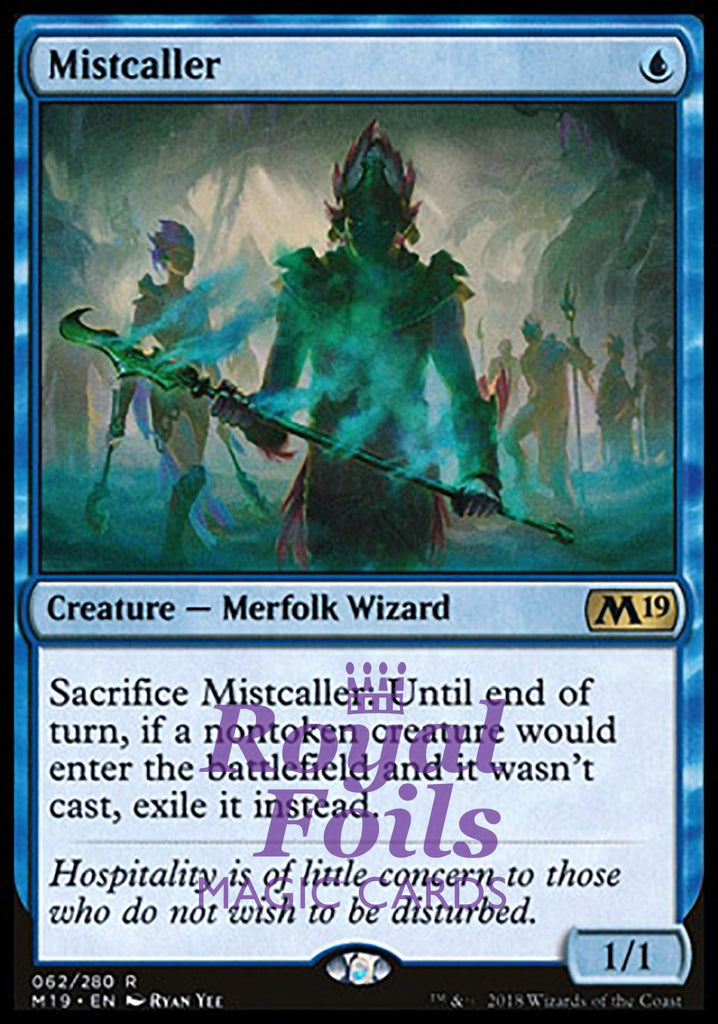 Mistcaller 1x FOIL M19 MTG Core Set 2019 Rare MINT blue Mistcaller 1x FOIL M19 MTG Core Set 2019 Rare MINT blue