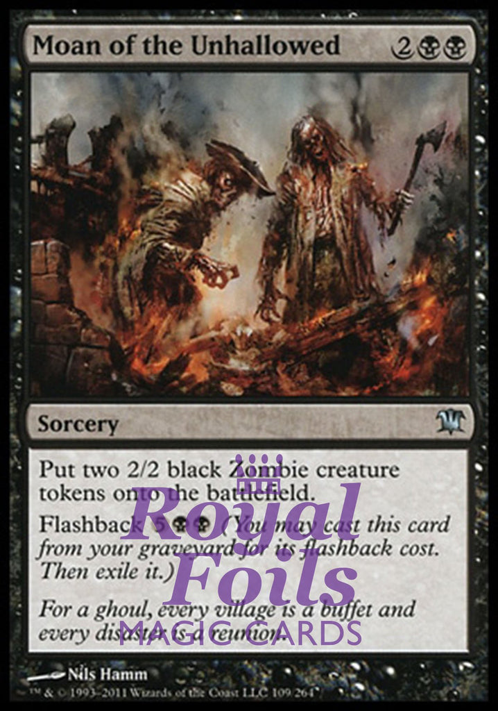 Moan of the Unhallowed 2x FOIL ISD MTG Innistrad Uncommon MINT black Moan of the Unhallowed 2x FOIL ISD MTG Innistrad Uncommon MINT black