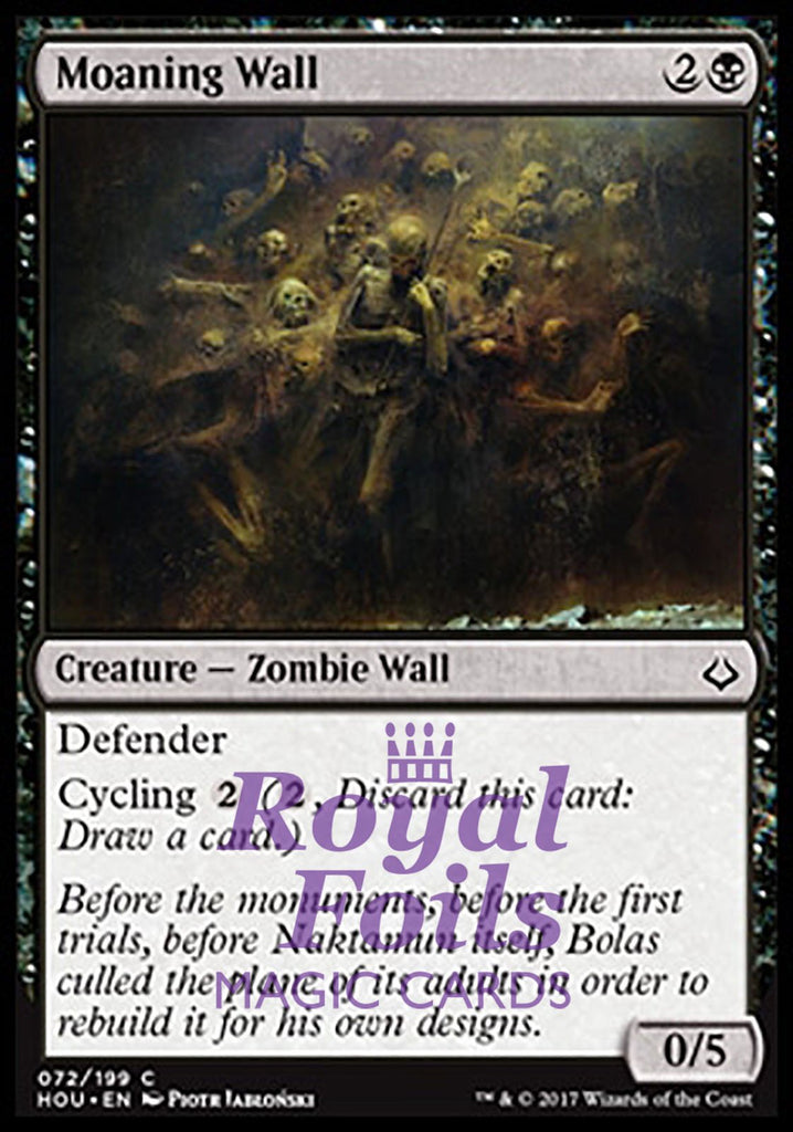Moaning Wall 4x FOIL HOU MTG Hour of Devastation Common MINT black Moaning Wall 4x FOIL HOU MTG Hour of Devastation Common MINT black