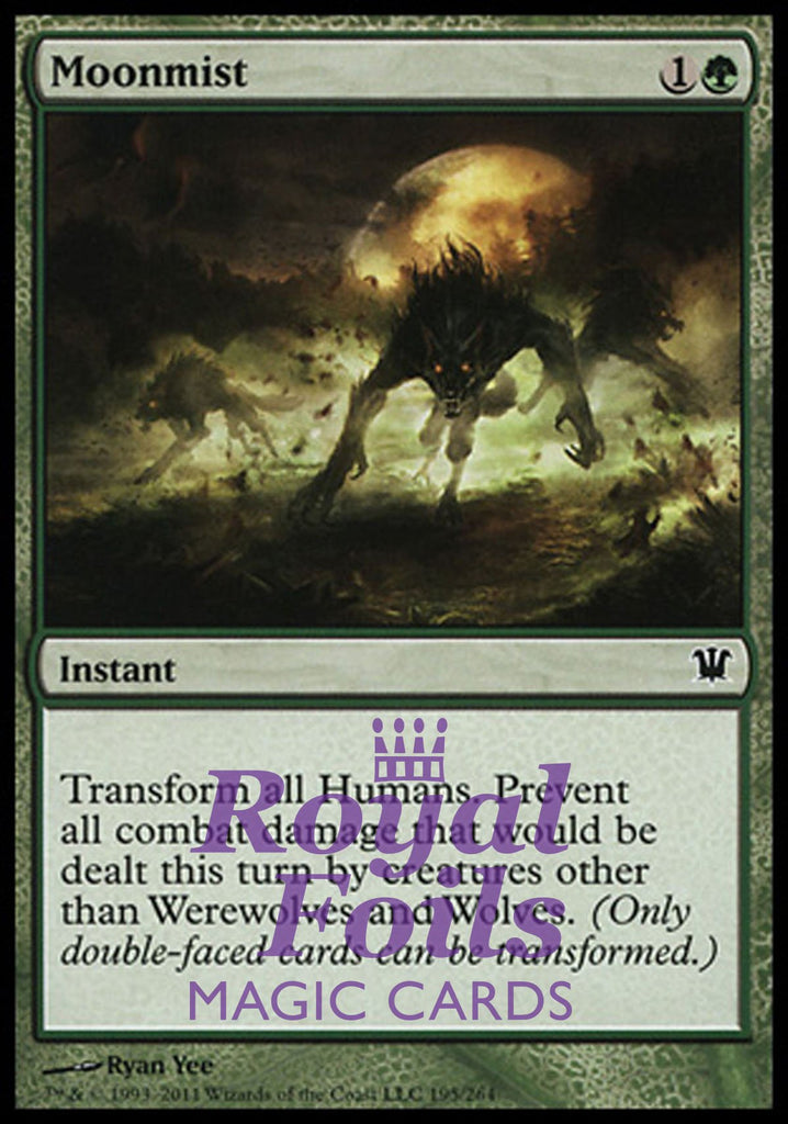 Moonmist 1x FOIL ISD MTG Innistrad Common MINT green Moonmist 1x FOIL ISD MTG Innistrad Common MINT green