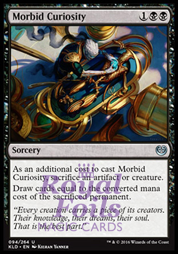 Morbid Curiosity 2x FOIL KLD MTG Kaladesh Uncommon MINT black Morbid Curiosity 2x FOIL KLD MTG Kaladesh Uncommon MINT black