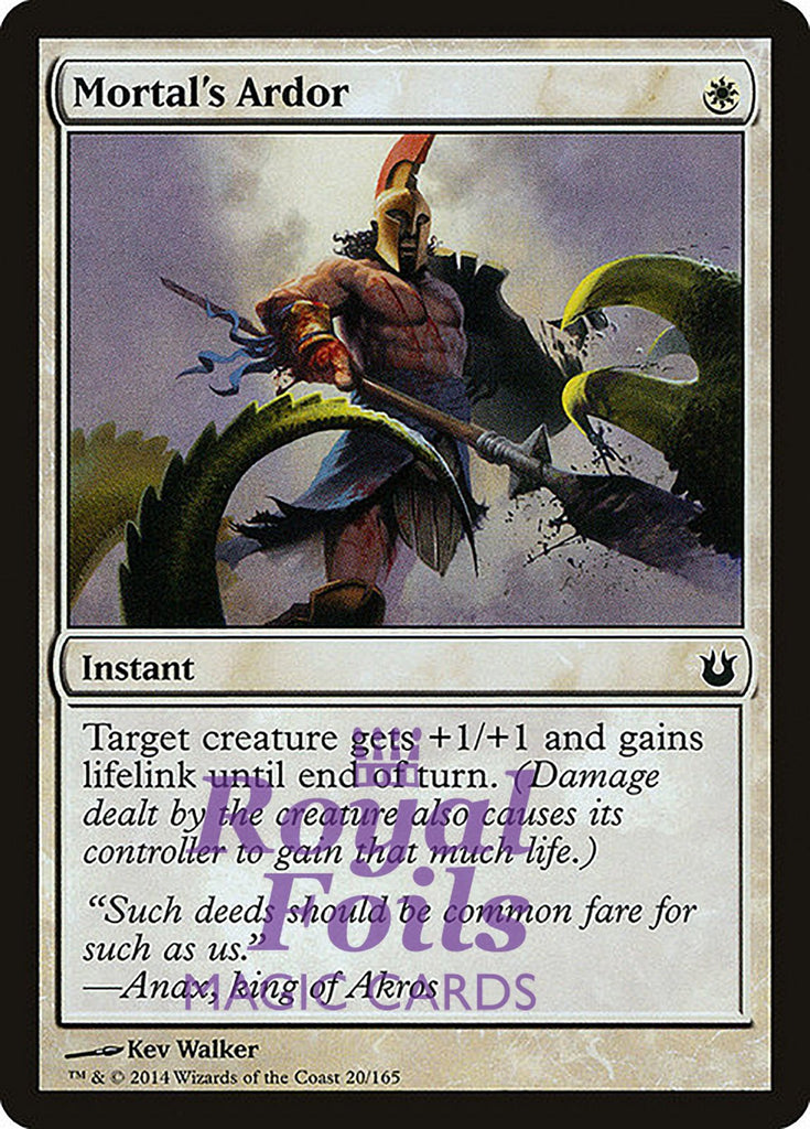 Mortal's Ardor 4x FOIL BNG MTG Born of the Gods Common MINT white Mortal's Ardor 4x FOIL BNG MTG Born of the Gods Common MINT white