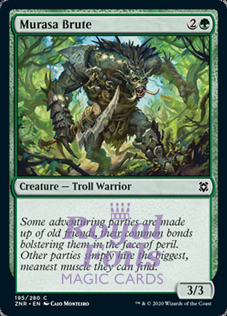 **4x FOIL Might of Murasa** ZNR MTG Zendikar Rising Common MINT green **4x FOIL Might of Murasa** ZNR MTG Zendikar Rising Common MINT green