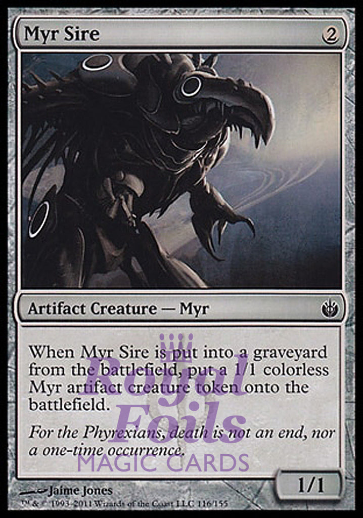 Myr Sire 1x FOIL MBS MTG Mirrodin Besieged Common MINT artifact Myr Sire 1x FOIL MBS MTG Mirrodin Besieged Common MINT artifact
