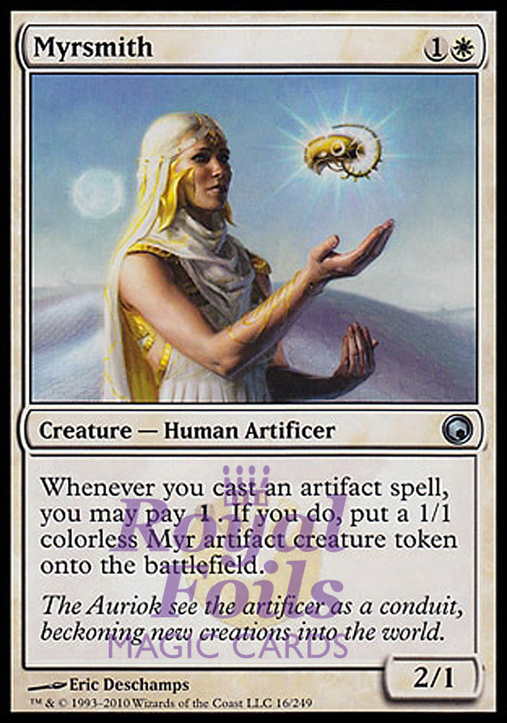 Myrsmith 2x FOIL SOM MTG Scars of Mirrodin Uncommon MINT white Myrsmith 2x FOIL SOM MTG Scars of Mirrodin Uncommon MINT white