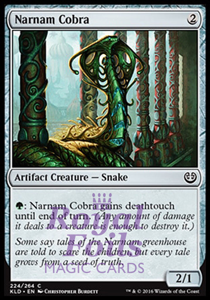 Narnam Cobra 4x FOIL KLD MTG Kaladesh Common MINT artifact Narnam Cobra 4x FOIL KLD MTG Kaladesh Common MINT artifact