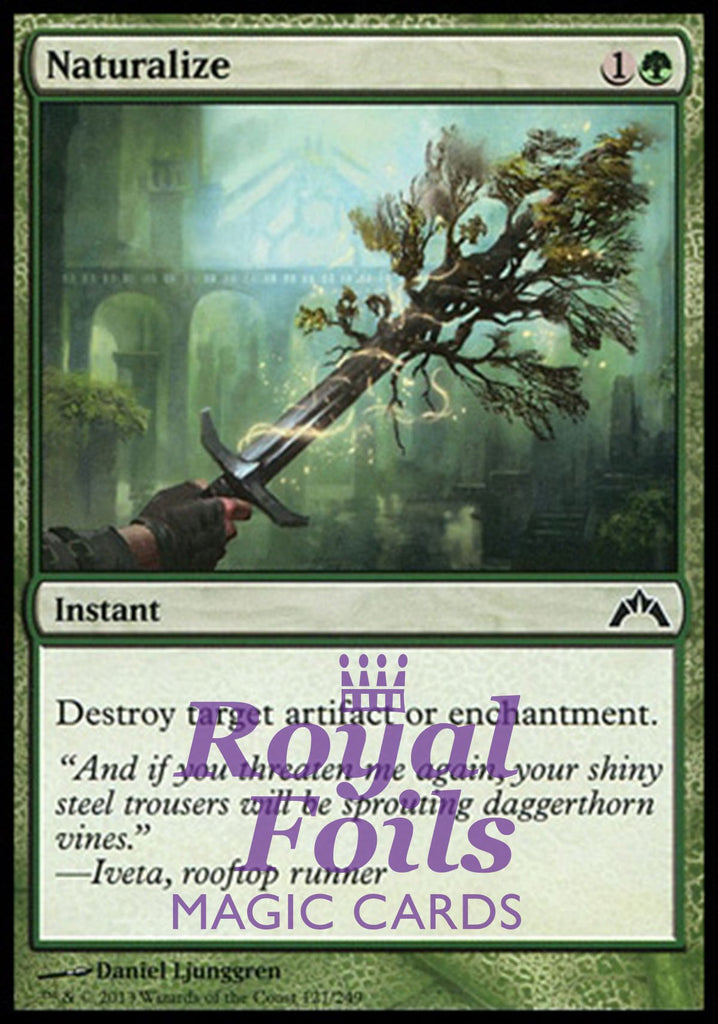 **4x FOIL Naturalize** GTC MTG Gatecrash Common MINT green **4x FOIL Naturalize** GTC MTG Gatecrash Common MINT green