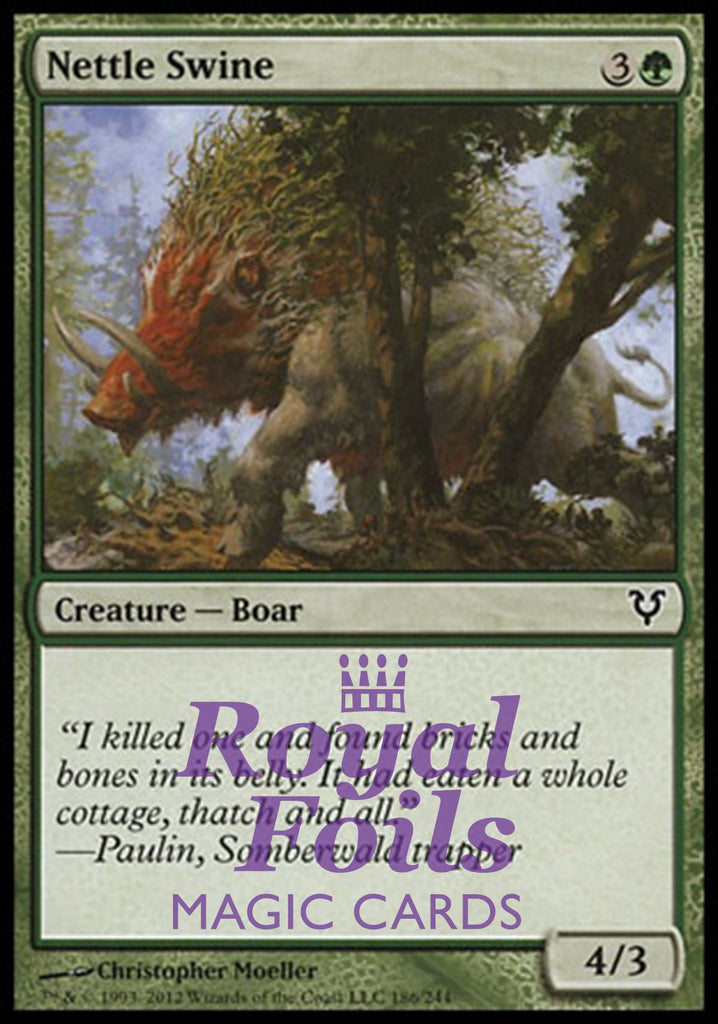 **3x FOIL Nettle Swine** AVR MTG Avacyn Restored Common MINT green **3x FOIL Nettle Swine** AVR MTG Avacyn Restored Common MINT green