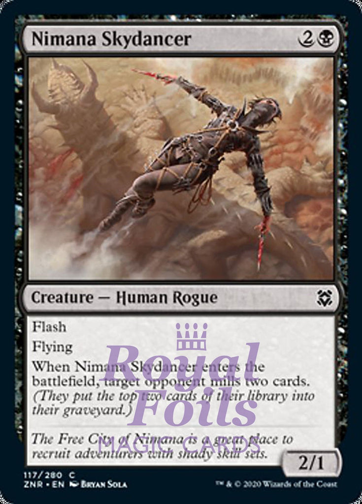 **4x FOIL Nimana Skydancer** ZNR MTG Zendikar Rising Common MINT black **4x FOIL Nimana Skydancer** ZNR MTG Zendikar Rising Common MINT black