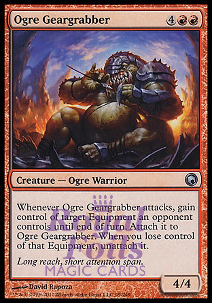 Ogre Geargrabber 4x FOIL SOM MTG Scars of Mirrodin Uncommon MINT red Ogre Geargrabber 4x FOIL SOM MTG Scars of Mirrodin Uncommon MINT red