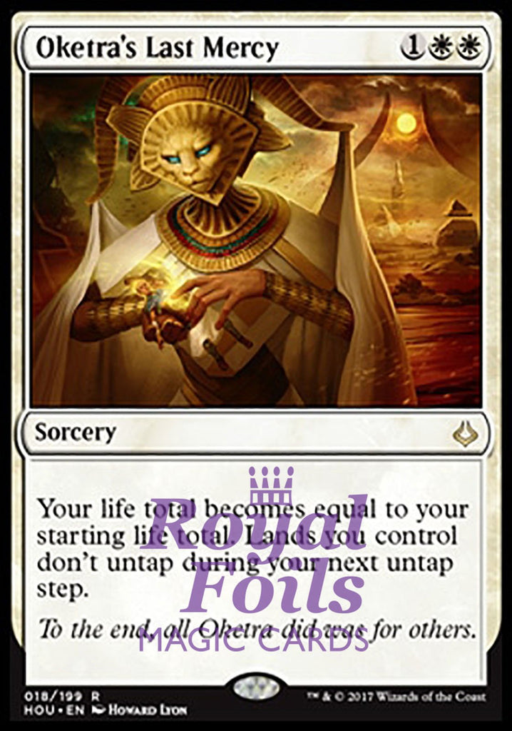 Oketra's Last Mercy 2x FOIL HOU MTG Hour of Devastation Rare MINT white Oketra's Last Mercy 2x FOIL HOU MTG Hour of Devastation Rare MINT white