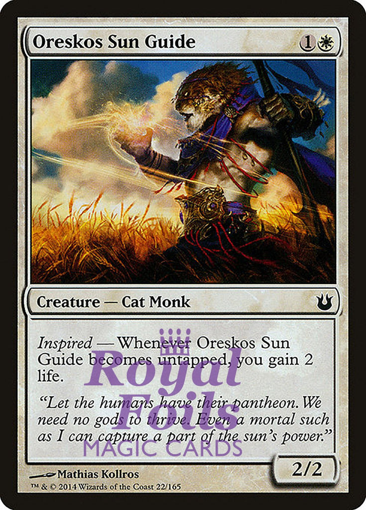 Oreskos Sun Guide 4x FOIL BNG MTG Born of the Gods Common MINT white Oreskos Sun Guide 4x FOIL BNG MTG Born of the Gods Common MINT white