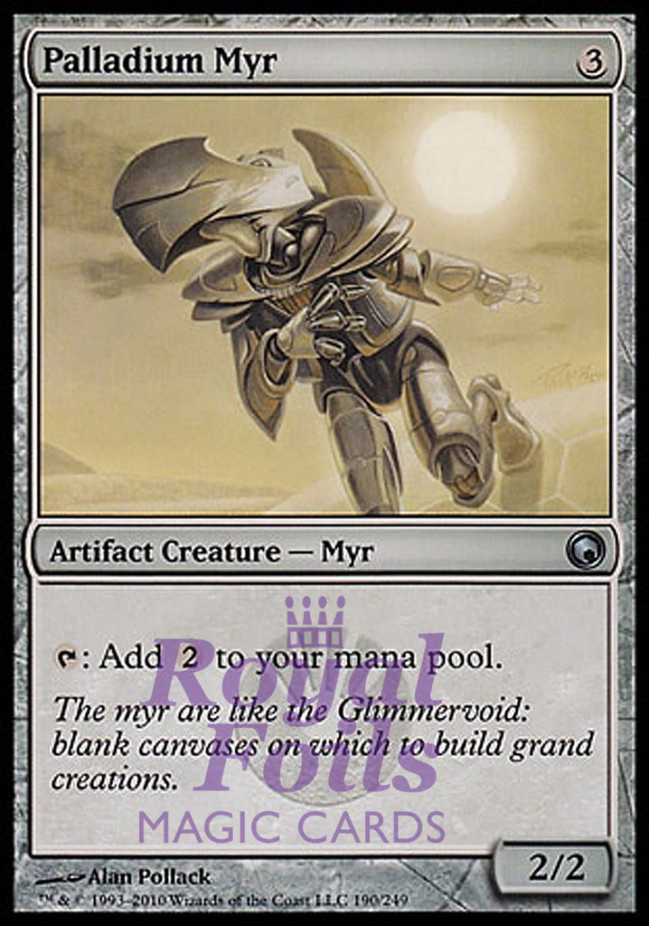 Palladium Myr 1x FOIL SOM MTG Scars of Mirrodin Uncommon MINT artifact Palladium Myr 1x FOIL SOM MTG Scars of Mirrodin Uncommon MINT artifact