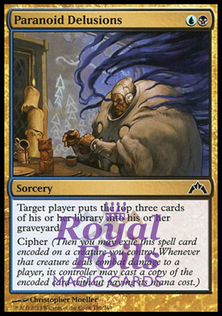 **4x FOIL Paranoid Delusions** GTC MTG Gatecrash Common MINT blue black **4x FOIL Paranoid Delusions** GTC MTG Gatecrash Common MINT blue black
