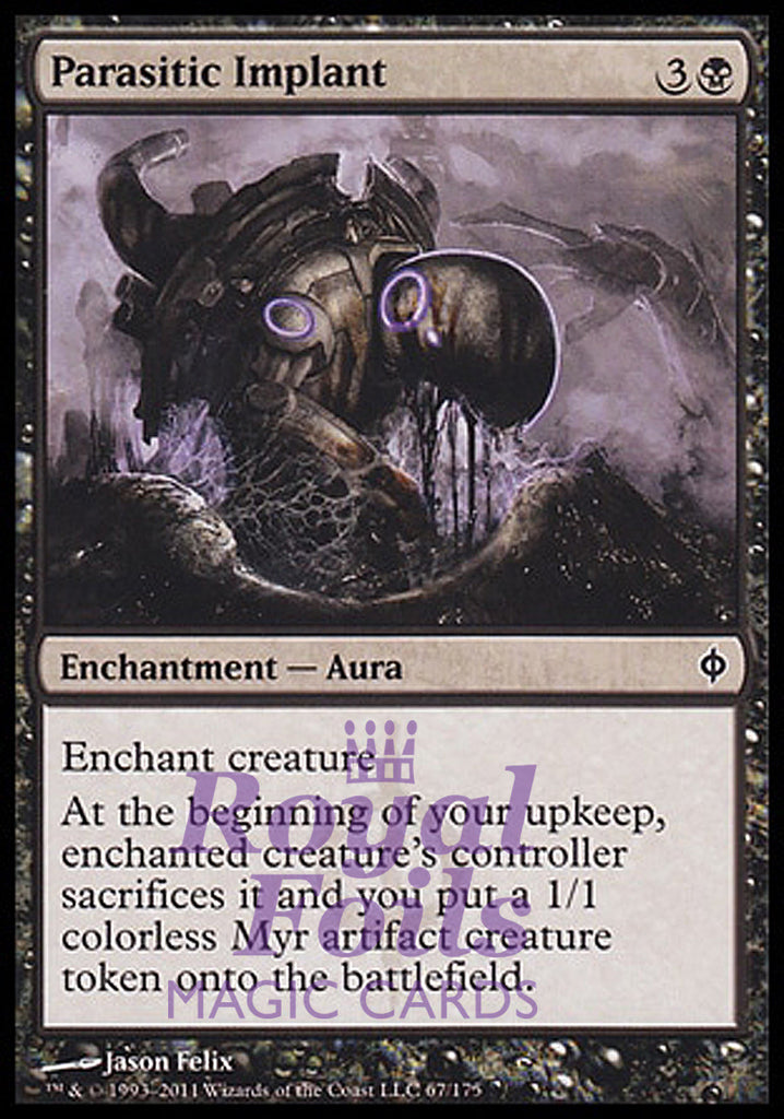 Parasitic Implant 4x FOIL NPH MTG New Phyrexia Common MINT black Parasitic Implant 4x FOIL NPH MTG New Phyrexia Common MINT black