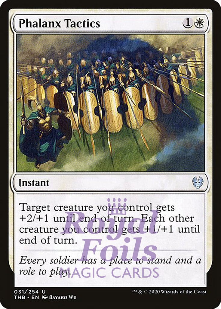 Phalanx Tactics 4x FOIL THB MTG Theros Beyond Death Uncommon MINT white Phalanx Tactics 4x FOIL THB MTG Theros Beyond Death Uncommon MINT white