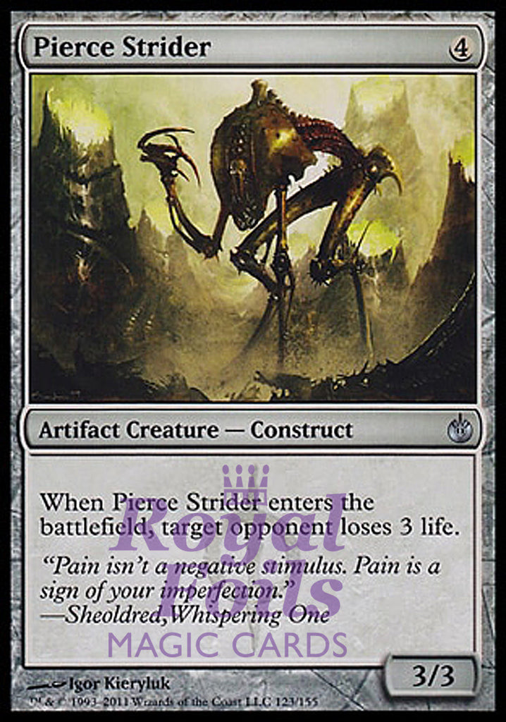 Pierce Strider 2x FOIL MBS MTG Mirrodin Besieged Uncommon MINT artifact Pierce Strider 2x FOIL MBS MTG Mirrodin Besieged Uncommon MINT artifact