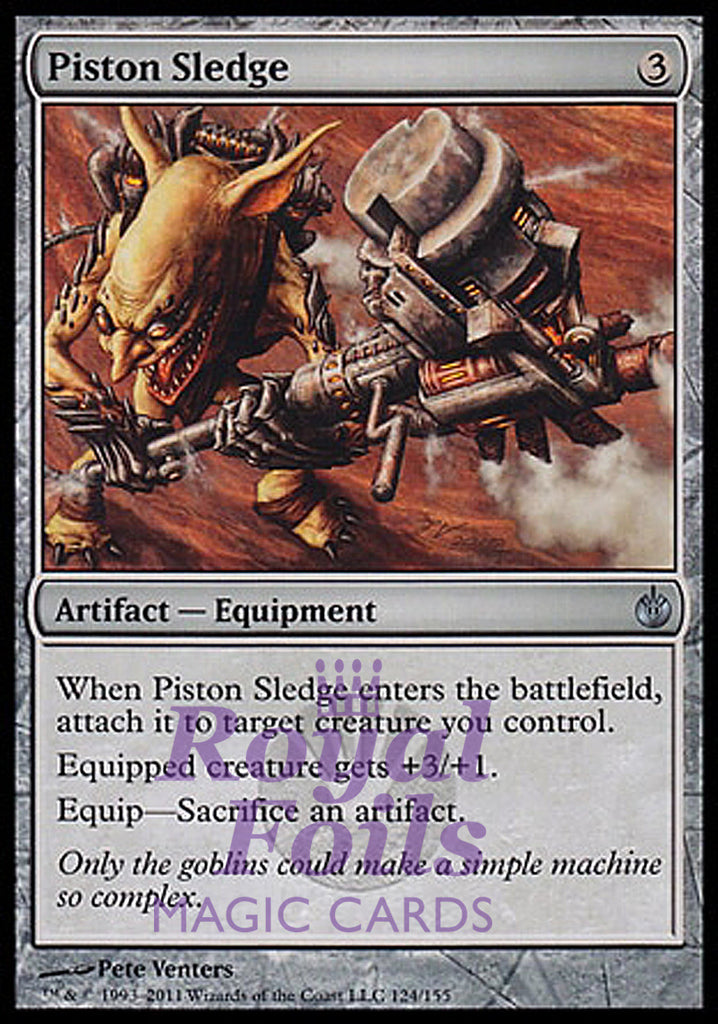 Piston Sledge 2x FOIL MBS MTG Mirrodin Besieged Uncommon MINT artifact Piston Sledge 2x FOIL MBS MTG Mirrodin Besieged Uncommon MINT artifact