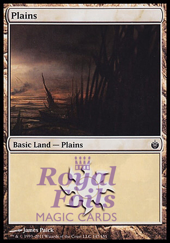 Plains #147 3x FOIL MBS MTG Mirrodin Besieged Basic Land MINT white Plains #147 3x FOIL MBS MTG Mirrodin Besieged Basic Land MINT white