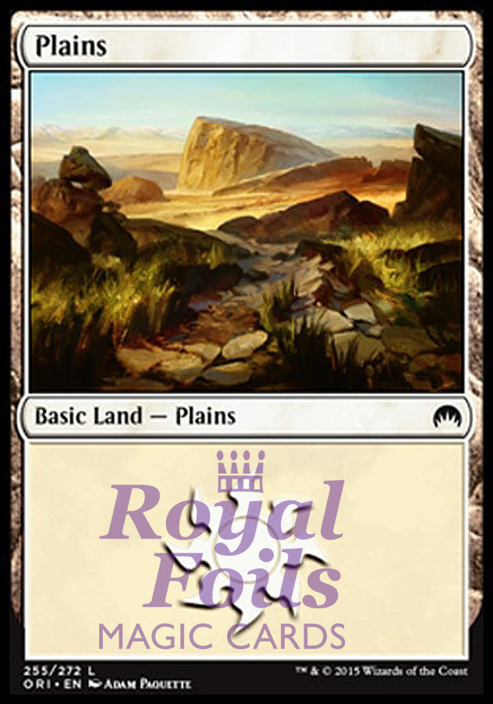 Plains #254 2x FOIL ORI MTG Magic Origins Basic Land MINT white Plains #254 2x FOIL ORI MTG Magic Origins Basic Land MINT white