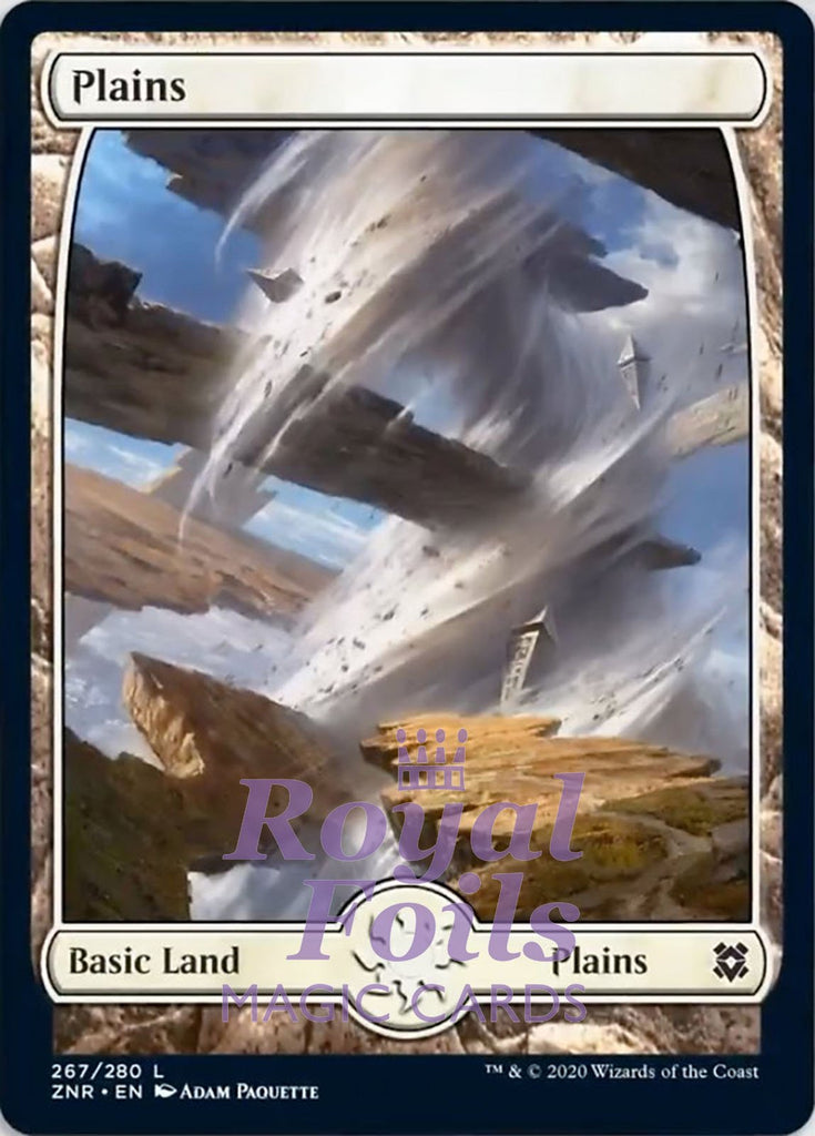 **2x FOIL Plains #267 Full Art** ZNR MTG Zendikar Rising Basic Land MINT white **2x FOIL Plains #267 Full Art** ZNR MTG Zendikar Rising Basic Land MINT white