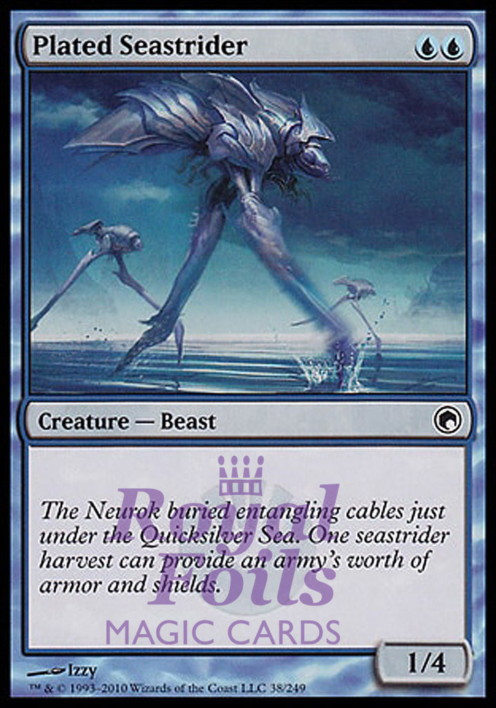 Plated Seastrider 4x FOIL SOM MTG Scars of Mirrodin Common 3 MINT + 1 NM blue Plated Seastrider 4x FOIL SOM MTG Scars of Mirrodin Common 3 MINT + 1 NM blue