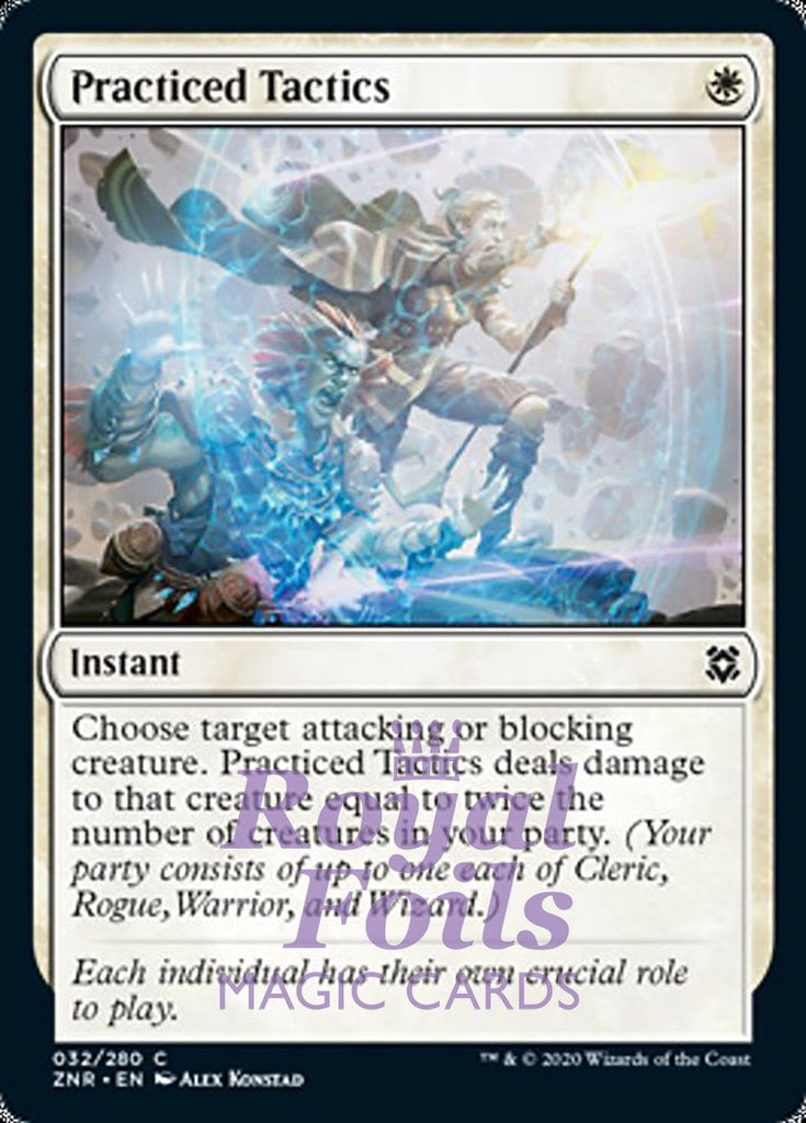 **4x FOIL Practiced Tactics** ZNR MTG Zendikar Rising Common MINT white **4x FOIL Practiced Tactics** ZNR MTG Zendikar Rising Common MINT white