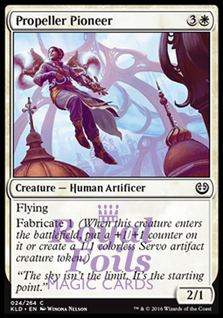 Propeller Pioneer 4x FOIL KLD MTG Kaladesh Common MINT white Propeller Pioneer 4x FOIL KLD MTG Kaladesh Common MINT white