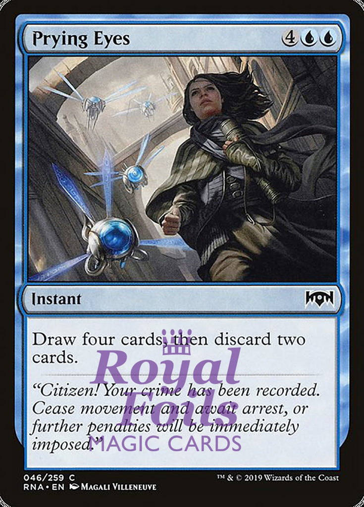 Prying Eyes 2x FOIL RNA MTG Ravnica Allegiance Common MINT blue Prying Eyes 2x FOIL RNA MTG Ravnica Allegiance Common MINT blue