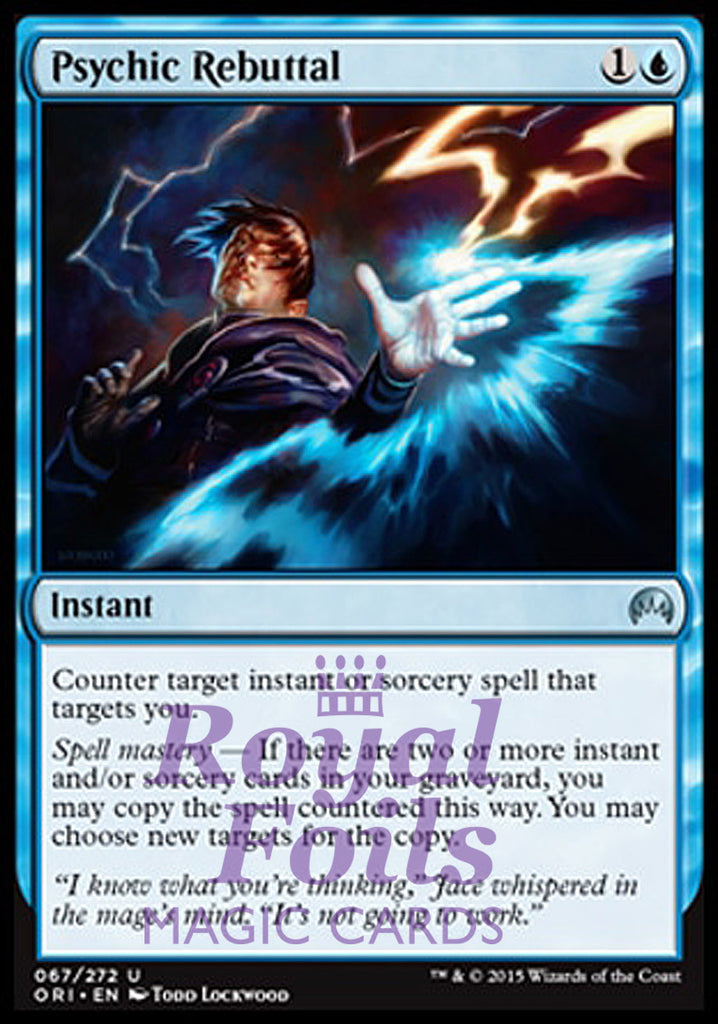 Psychic Rebuttal 2x FOIL ORI MTG Magic Origins Uncommon MINT blue Psychic Rebuttal 2x FOIL ORI MTG Magic Origins Uncommon MINT blue