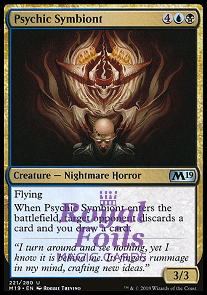 Psychic Symbiont 4x FOIL M19 MTG Core Set 2019 Uncommon MINT blue black Psychic Symbiont 4x FOIL M19 MTG Core Set 2019 Uncommon MINT blue black