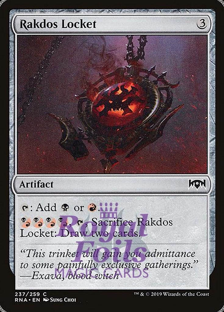 **2x FOIL Rakdos Locket** RNA MTG Ravnica Allegiance Common MINT artifact **2x FOIL Rakdos Locket** RNA MTG Ravnica Allegiance Common MINT artifact