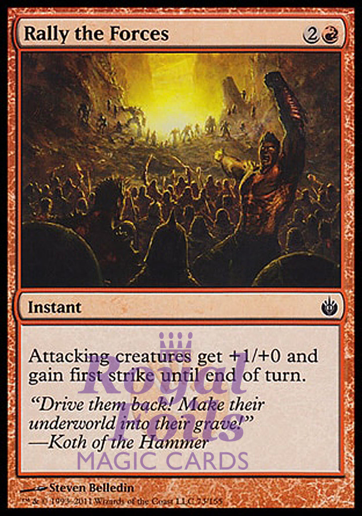 Rally the Forces 4x FOIL MBS MTG Mirrodin Besieged Common MINT red Rally the Forces 4x FOIL MBS MTG Mirrodin Besieged Common MINT red