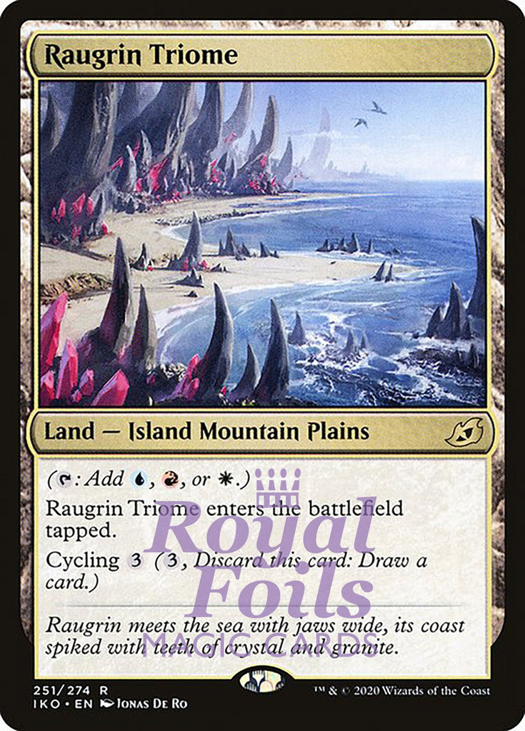 Raugrin Triome 1x FOIL IKO MTG Ikoria Rare MINT blue red white land Raugrin Triome 1x FOIL IKO MTG Ikoria Rare MINT blue red white land