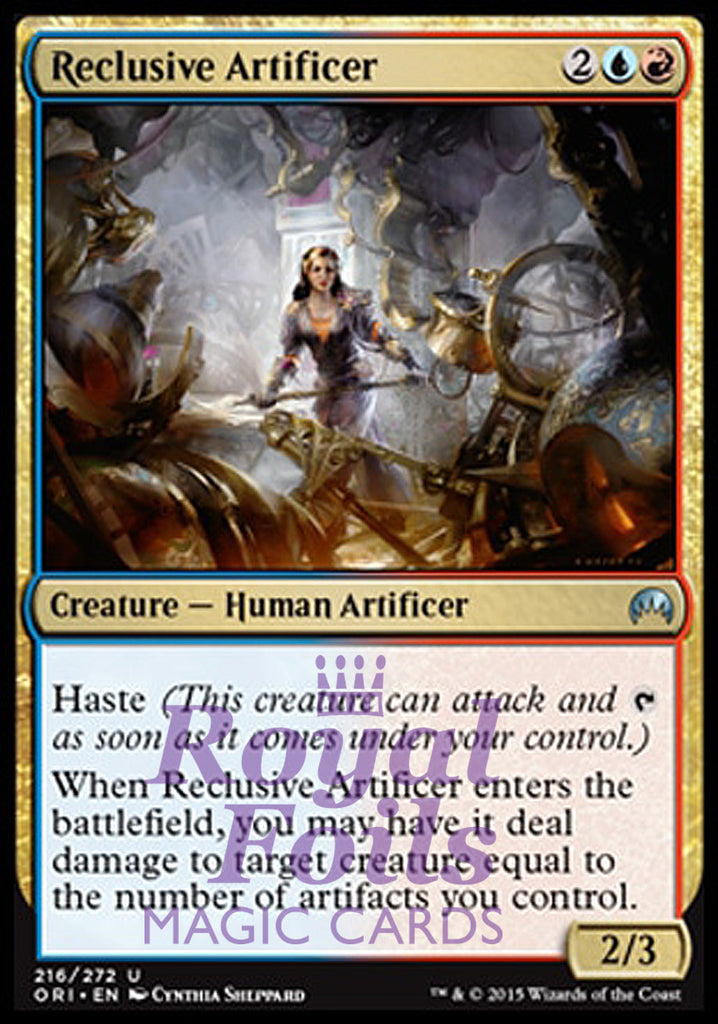 Reclusive Artificer 2x FOIL ORI MTG Magic Origins Uncommon MINT blue Reclusive Artificer 2x FOIL ORI MTG Magic Origins Uncommon MINT blue