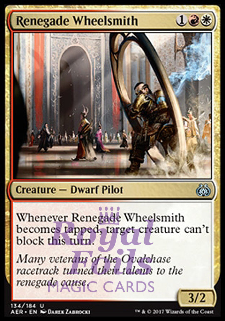 Renegade Wheelsmith 2x FOIL AER MTG Aether Revolt Uncommon MINT red white Renegade Wheelsmith 2x FOIL AER MTG Aether Revolt Uncommon MINT red white