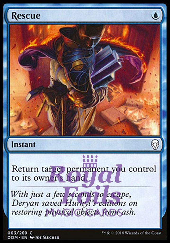 Rescue 4x FOIL DOM MTG Dominaria Common MINT blue Rescue 4x FOIL DOM MTG Dominaria Common MINT blue