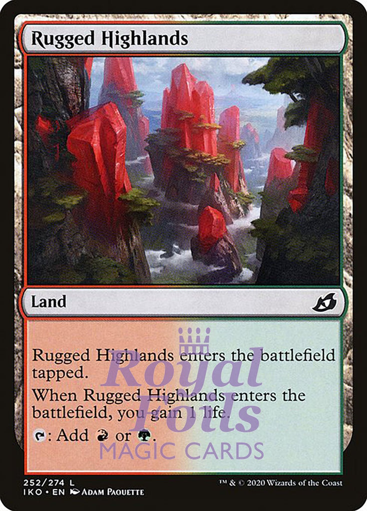 Rugged Highlands 4x FOIL IKO MTG Ikoria Common MINT red green Rugged Highlands 4x FOIL IKO MTG Ikoria Common MINT red green