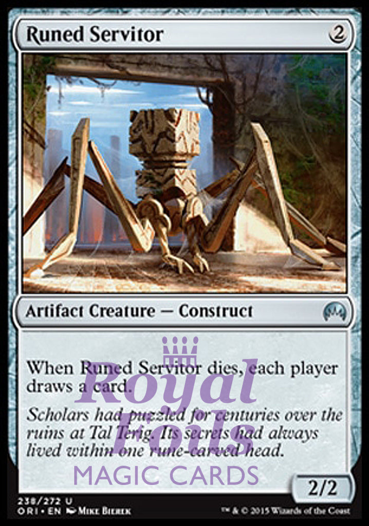 Runed Servitor 4x FOIL ORI MTG Magic Origins Uncommon MINT artifact Runed Servitor 4x FOIL ORI MTG Magic Origins Uncommon MINT artifact