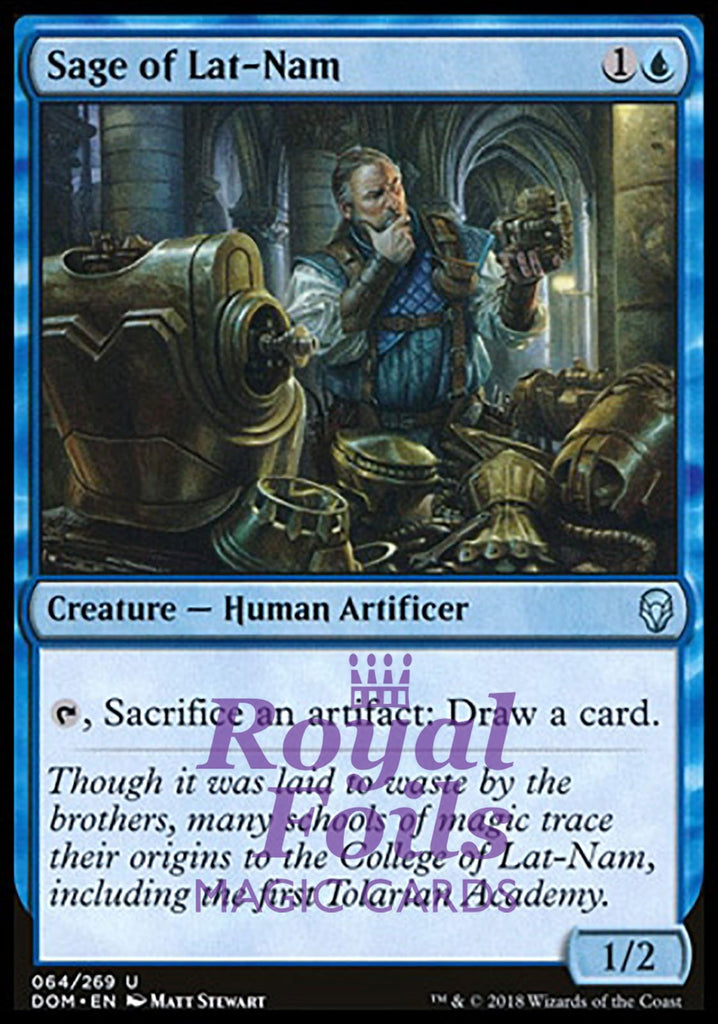 Sage of Lat-Nam 2x FOIL DOM MTG Dominaria Uncommon MINT blue Sage of Lat-Nam 2x FOIL DOM MTG Dominaria Uncommon MINT blue
