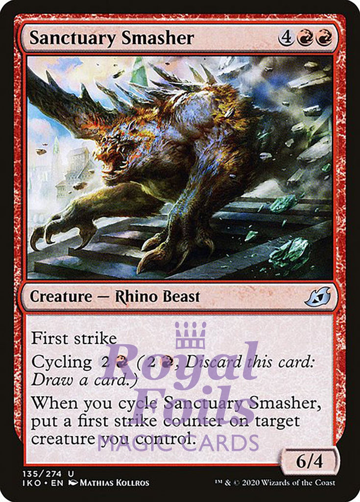 Sanctuary Smasher 4x FOIL IKO MTG Ikoria Uncommon MINT red Sanctuary Smasher 4x FOIL IKO MTG Ikoria Uncommon MINT red