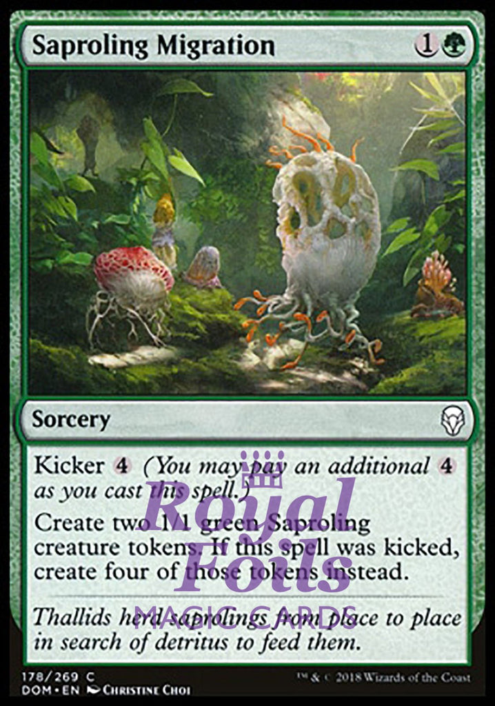 Saproling Migration 2x FOIL DOM MTG Dominaria Common MINT green Saproling Migration 2x FOIL DOM MTG Dominaria Common MINT green