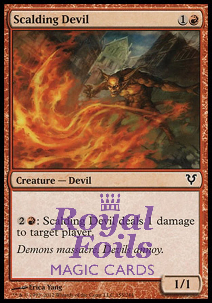 **3x FOIL Scalding Devil** AVR MTG Avacyn Restored Common MINT red **3x FOIL Scalding Devil** AVR MTG Avacyn Restored Common MINT red