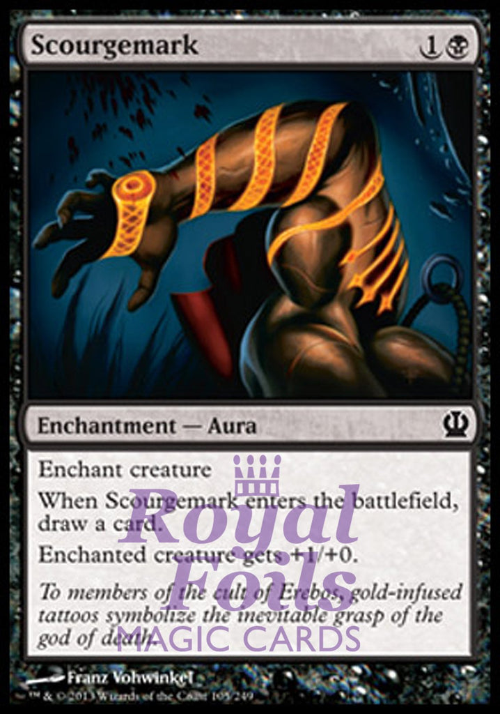 Scourgemark 4x FOIL THS MTG Theros Common MINT black Scourgemark 4x FOIL THS MTG Theros Common MINT black