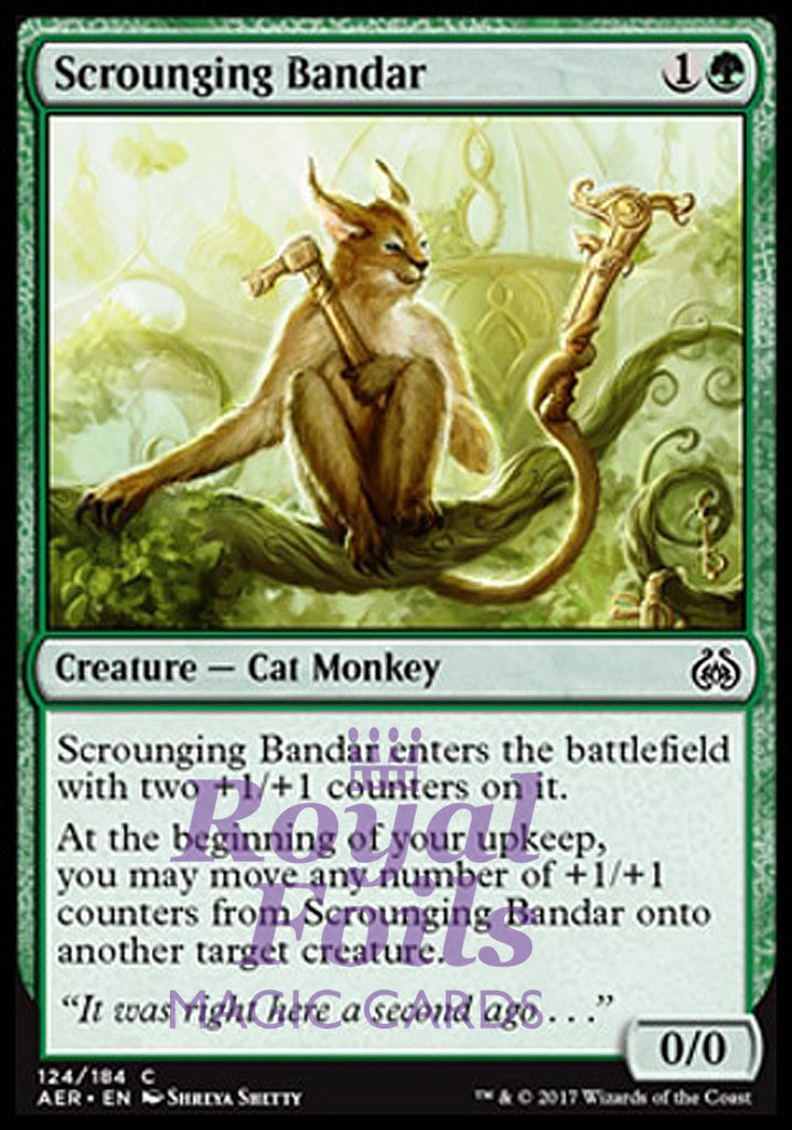 Scrounging Bandar 4x FOIL AER MTG Aether Revolt Common MINT green Scrounging Bandar 4x FOIL AER MTG Aether Revolt Common MINT green