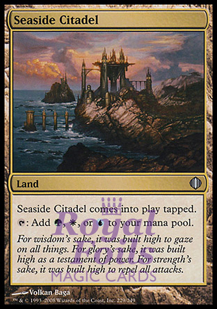 Seaside Citadel 1x FOIL ALA MTG Shards of Alara Uncommon NM+ land green white blue Seaside Citadel 1x FOIL ALA MTG Shards of Alara Uncommon NM+ land green white blue