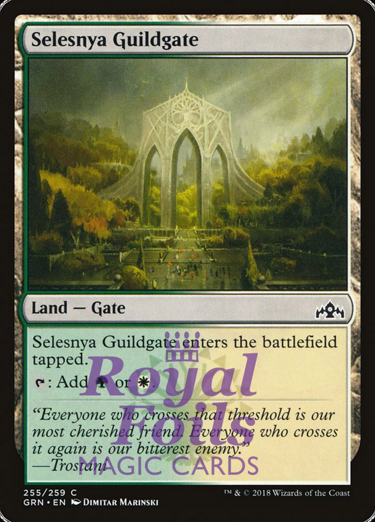 Selesnya Guildgate #255 2x FOIL GRN MTG Guilds of Ravnica Common MINT green white land gate Selesnya Guildgate #255 2x FOIL GRN MTG Guilds of Ravnica Common MINT green white land gate