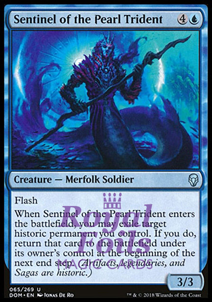 Sentinel of the Pearl Trident 2x FOIL DOM MTG Dominaria Uncommon MINT blue Sentinel of the Pearl Trident 2x FOIL DOM MTG Dominaria Uncommon MINT blue