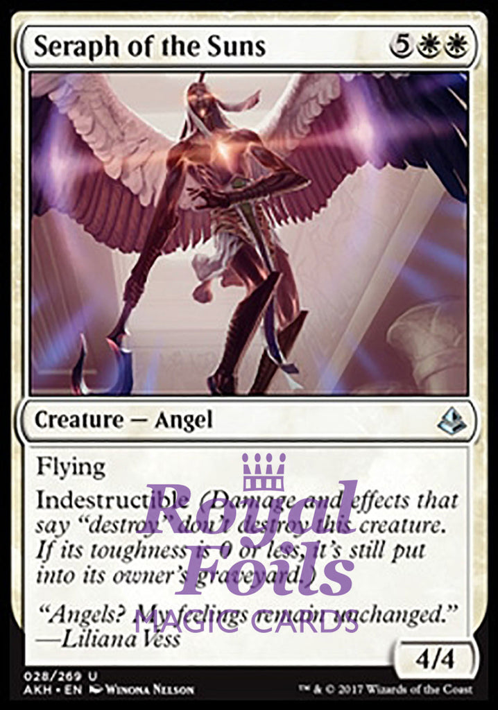 Seraph of the Suns 2x FOIL AKH MTG Amonkhet Uncommon MINT white Seraph of the Suns 2x FOIL AKH MTG Amonkhet Uncommon MINT white